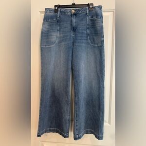 Kut from the Kloth Wide-Leg Jeans in Medium Blue